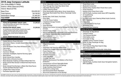 2018 Jeep Compass Latitude 4x4