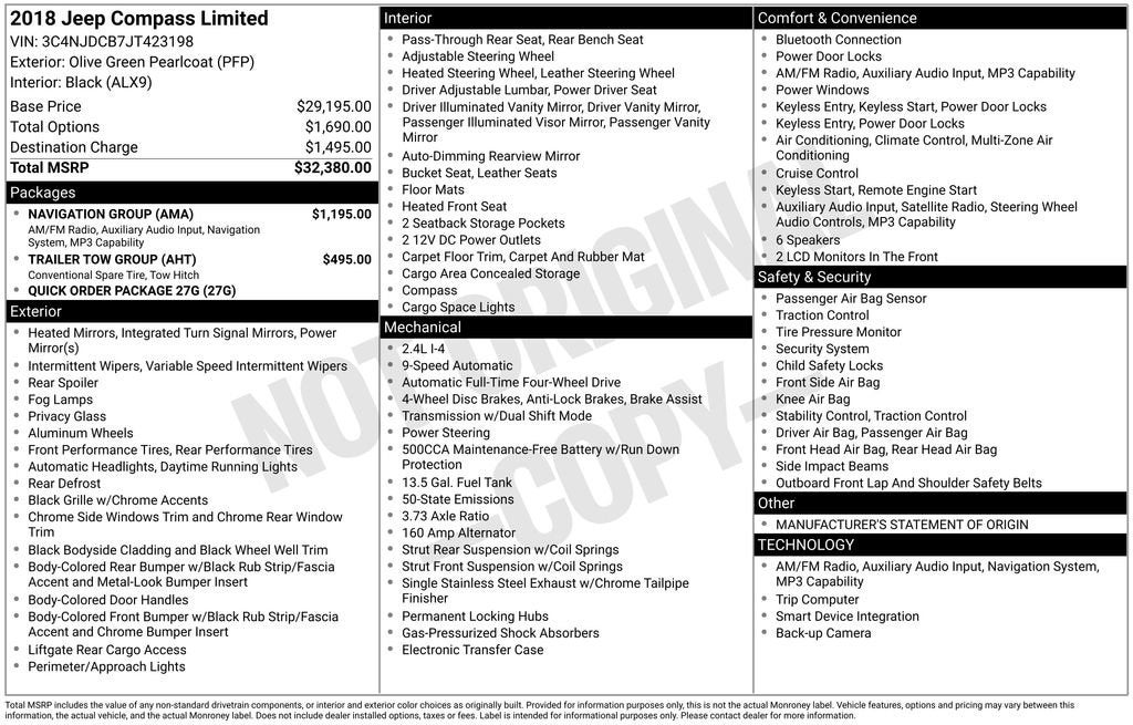 2018 Jeep Compass Limited 4x4
