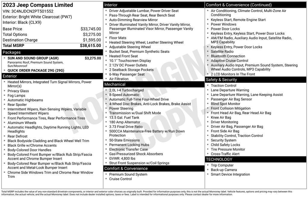2023 Jeep Compass Limited 4x4