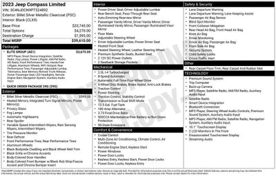 2023 Jeep Compass Limited 4x4