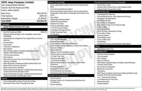 2025 Jeep Compass Limited
