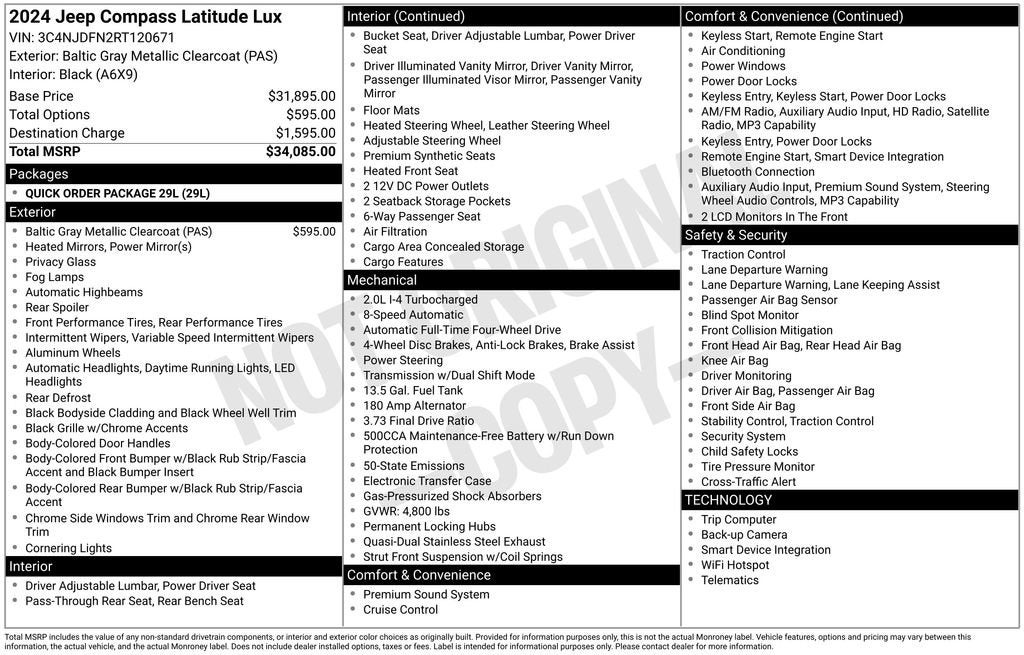 2024 Jeep Compass Latitude Lux FWD