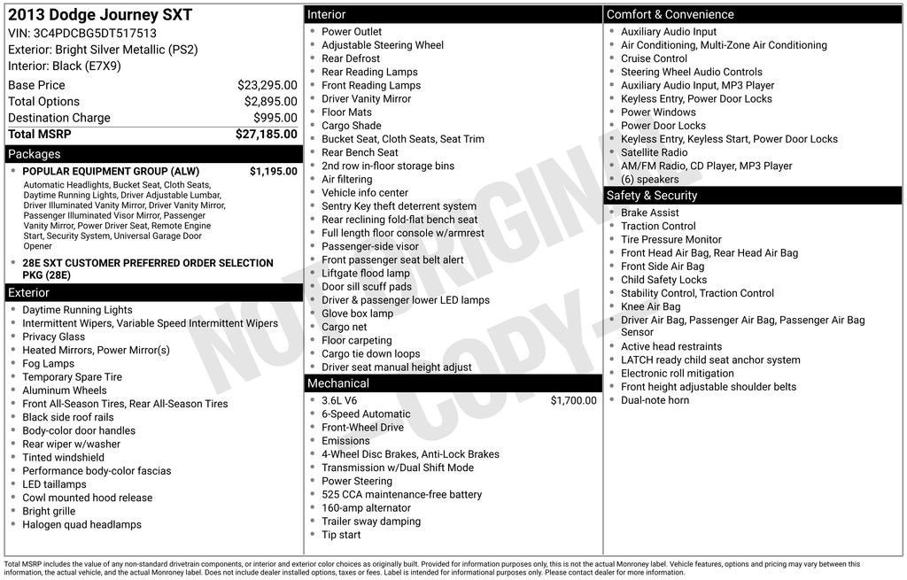 2013 Dodge Journey SXT