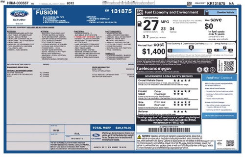 2019 Ford Fusion SEL