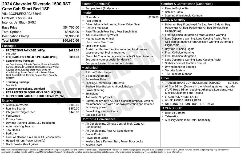 2024 Chevrolet Silverado 1500 RST