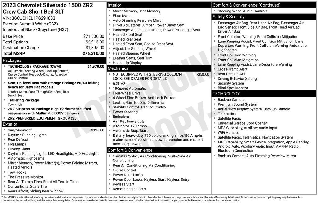 2023 Chevrolet Silverado 1500 ZR2