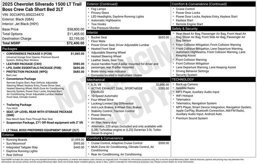 2025 Chevrolet Silverado 1500 LT Trail Boss