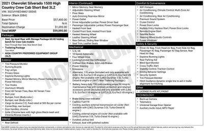 2021 Chevrolet Silverado 1500 High Country