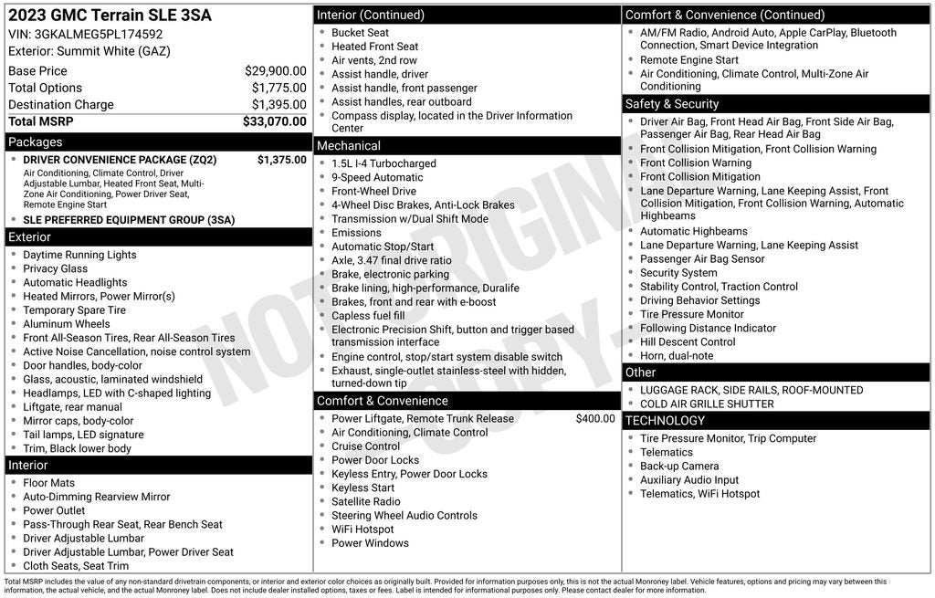 2023 GMC Terrain SLE