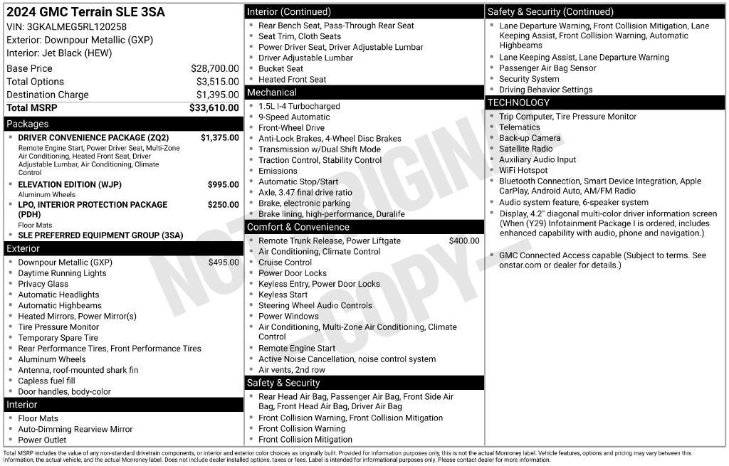 2024 GMC Terrain SLE