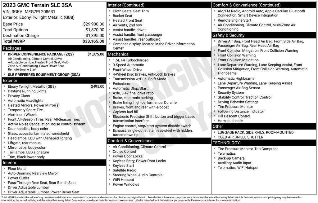 2023 GMC Terrain SLE