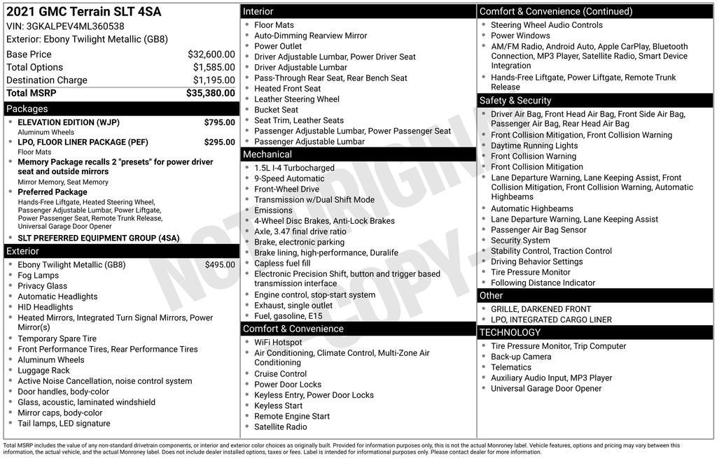 2021 GMC Terrain SLT