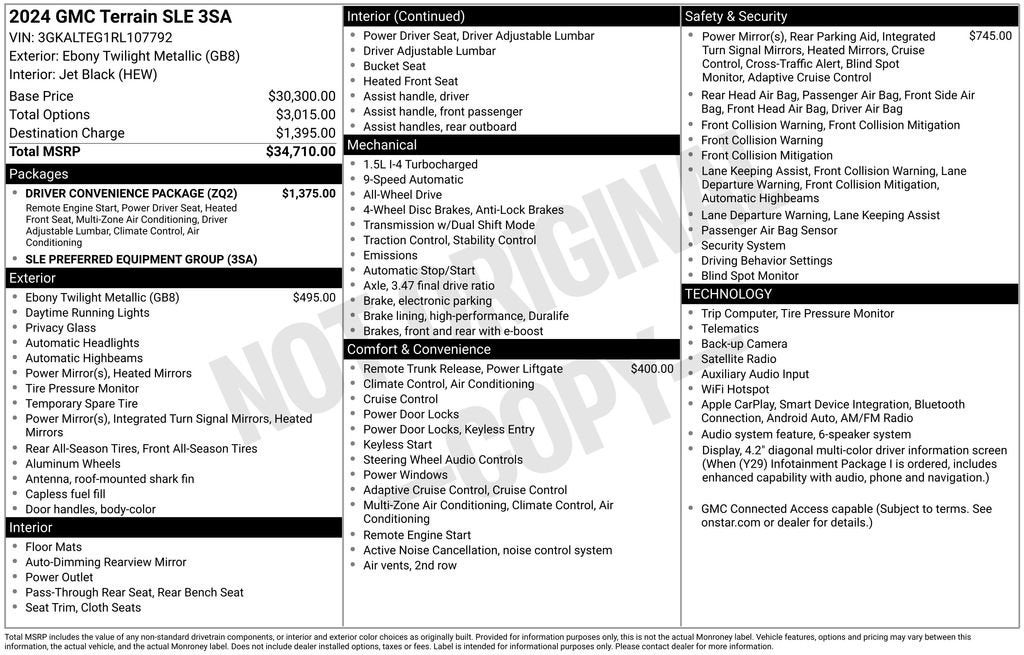 2024 GMC Terrain SLE