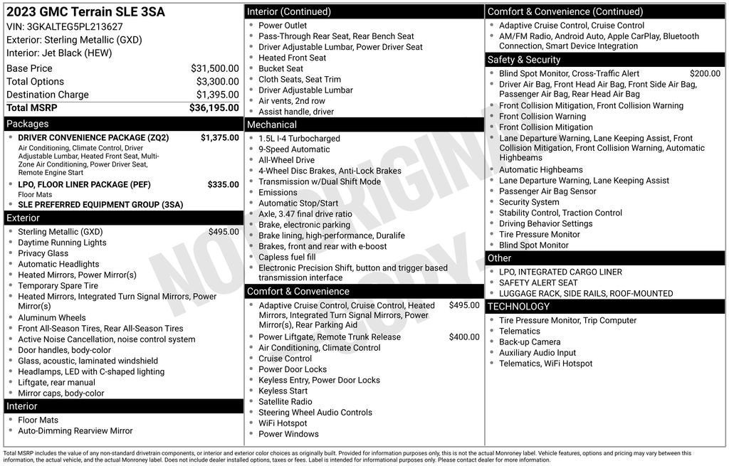 2023 GMC Terrain SLE