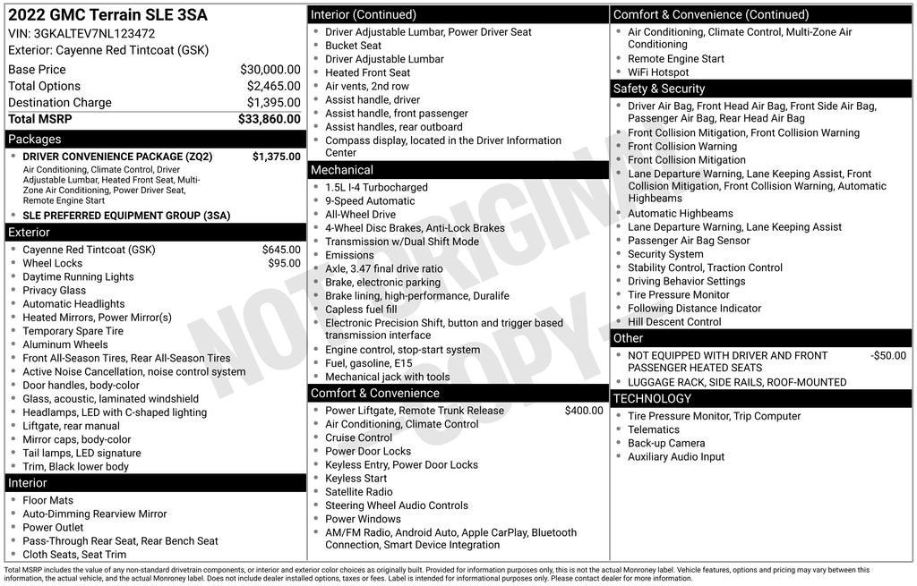 2022 GMC Terrain SLE