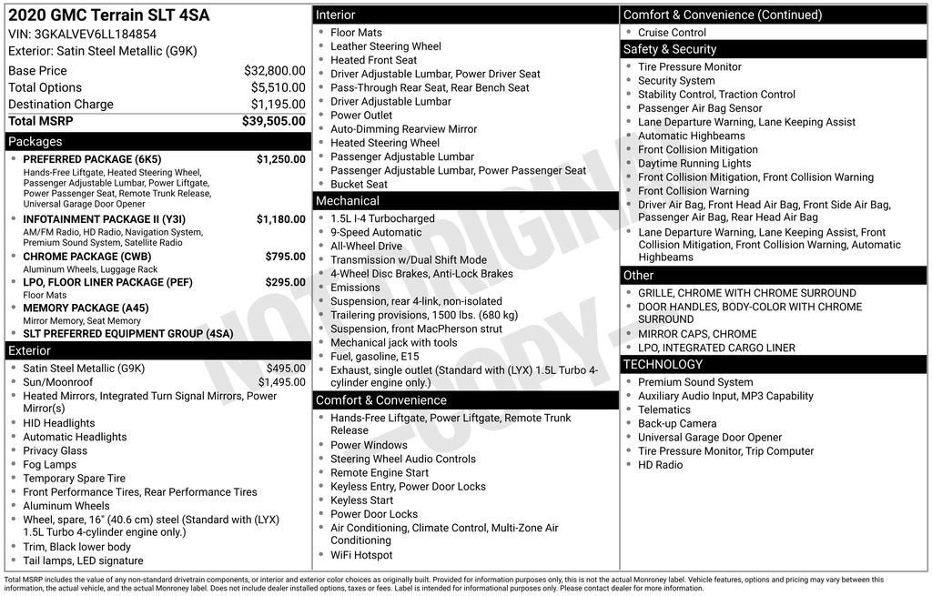 2020 GMC Terrain SLT