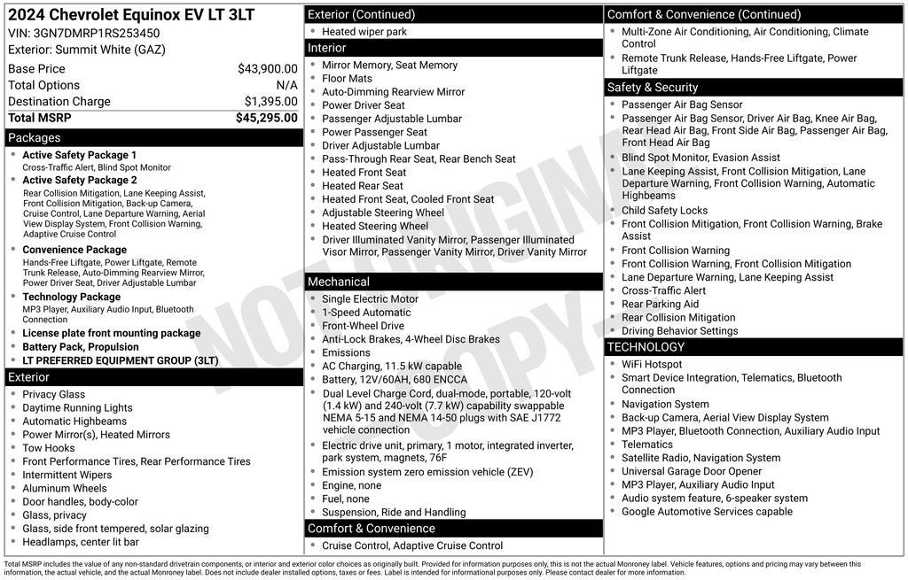 2024 Chevrolet Equinox EV 3LT