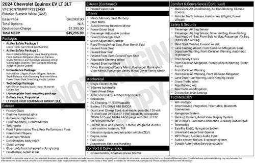 2024 Chevrolet Equinox EV 3LT