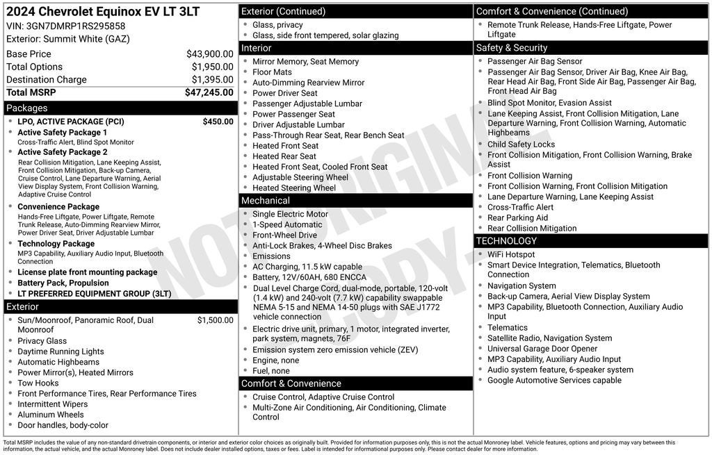 2024 Chevrolet Equinox EV 3LT