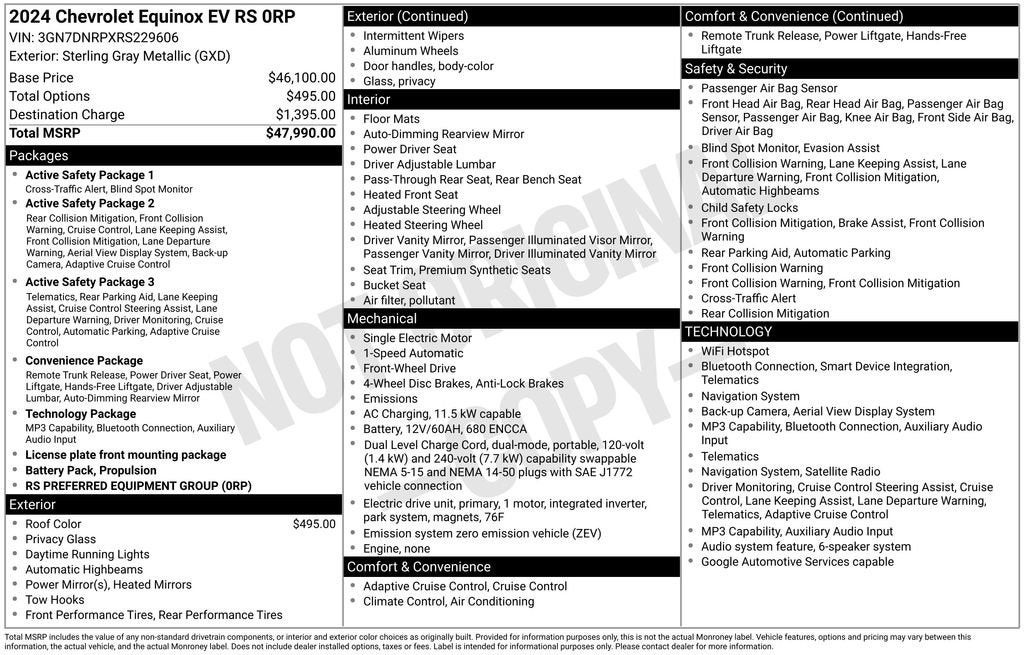 2024 Chevrolet Equinox EV RS