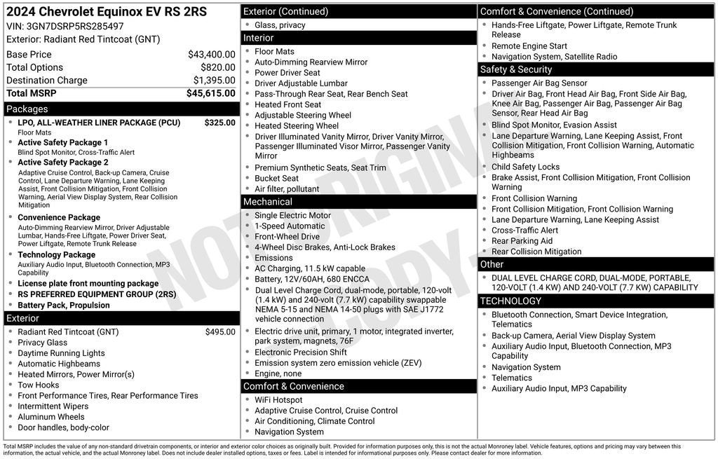 2024 Chevrolet Equinox EV 2RS