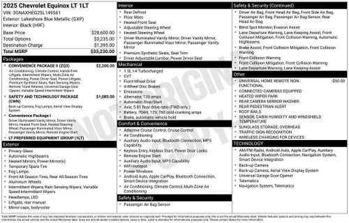 2025 Chevrolet Equinox LT
