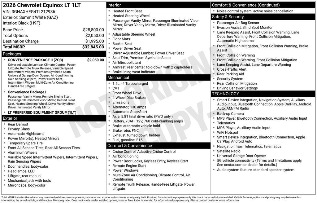 2026 Chevrolet Equinox LT