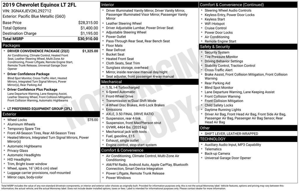 2019 Chevrolet Equinox LT