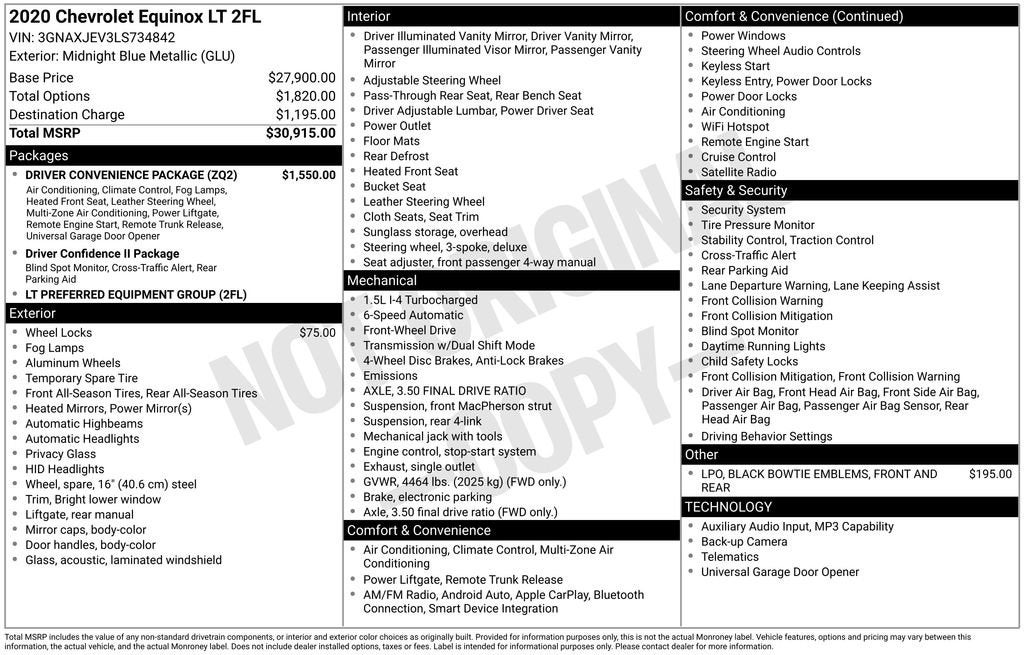 2020 Chevrolet Equinox LT