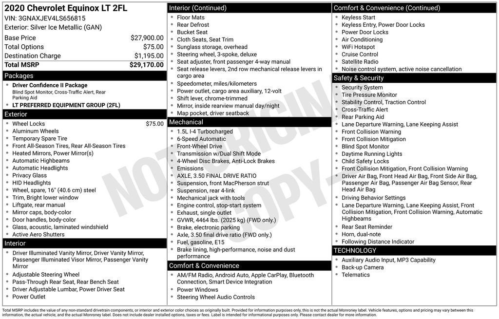 2020 Chevrolet Equinox LT
