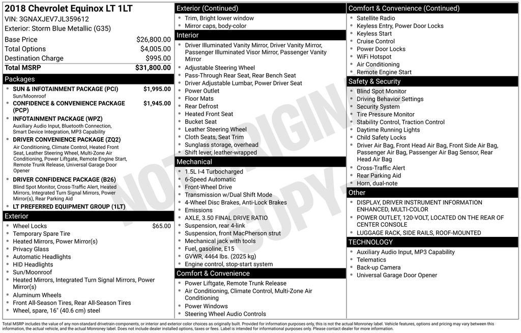 2018 Chevrolet Equinox LT