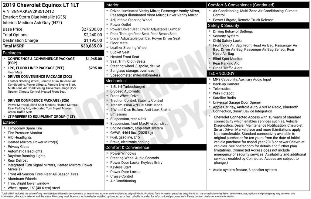 2019 Chevrolet Equinox LT