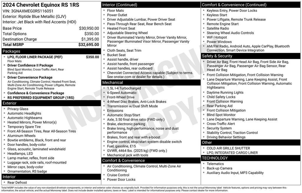 2024 Chevrolet Equinox RS