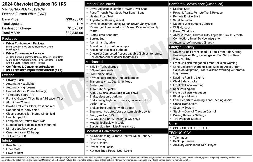 2024 Chevrolet Equinox RS