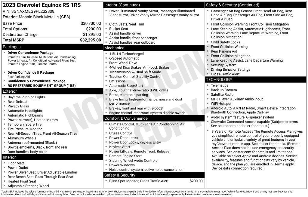 2023 Chevrolet Equinox RS