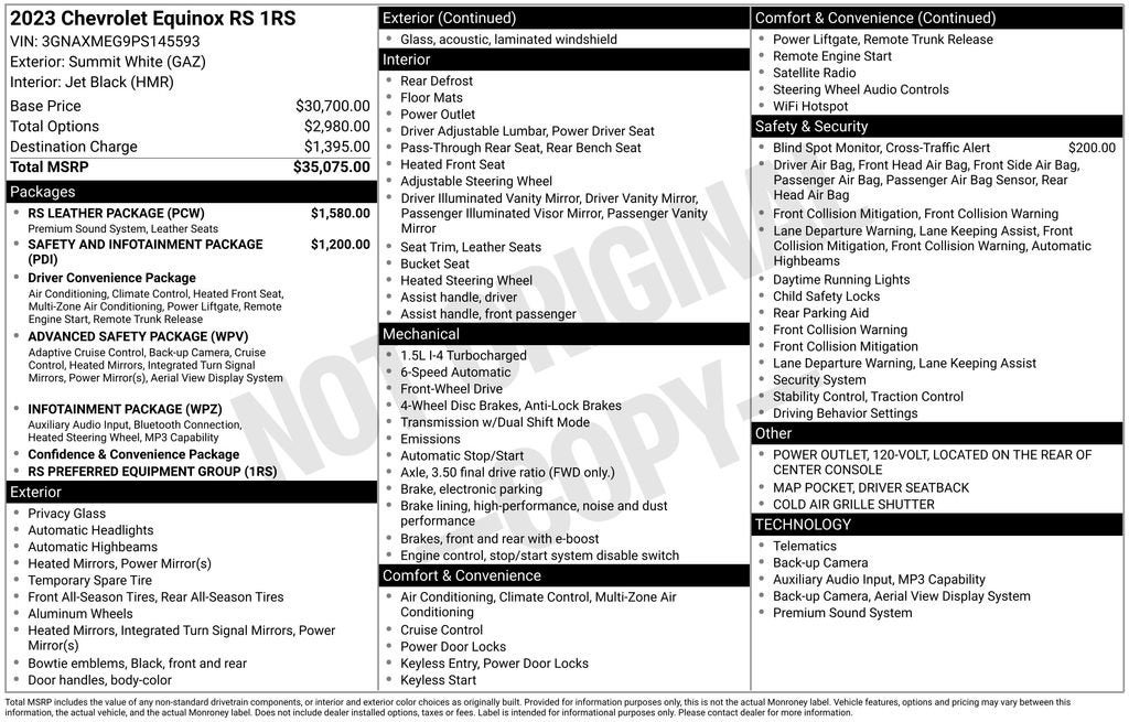 2023 Chevrolet Equinox RS