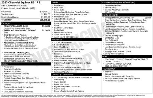 2023 Chevrolet Equinox RS