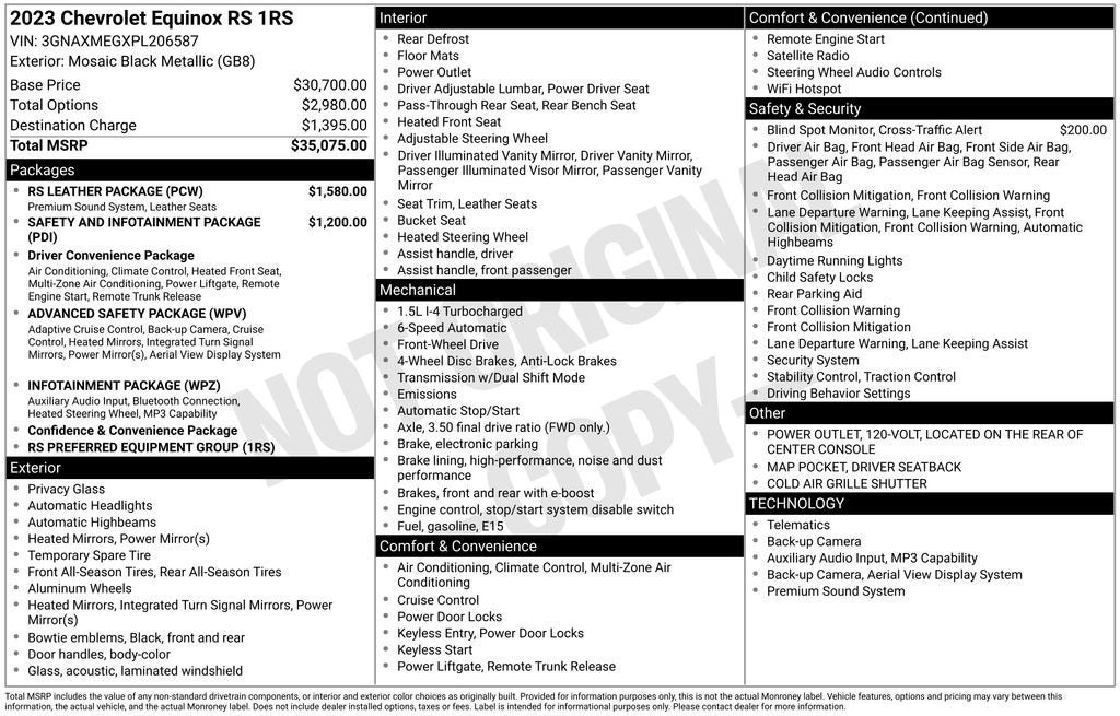 2023 Chevrolet Equinox RS
