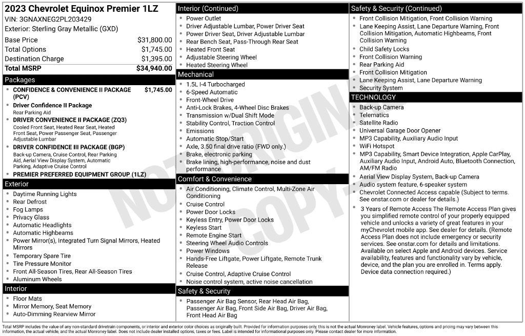 2023 Chevrolet Equinox Premier