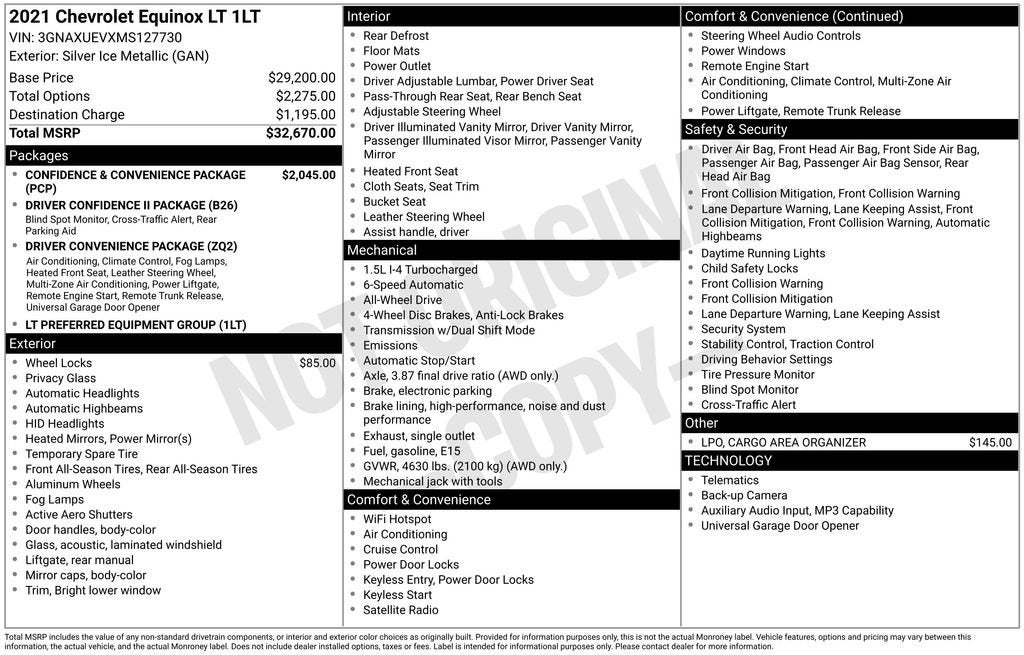 2021 Chevrolet Equinox LT