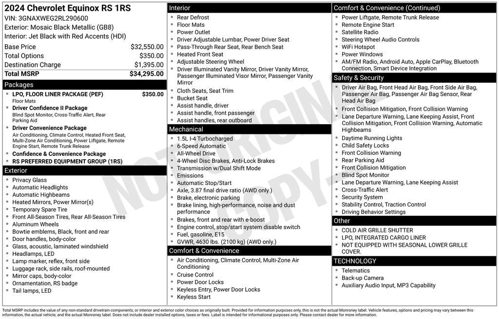 2024 Chevrolet Equinox RS