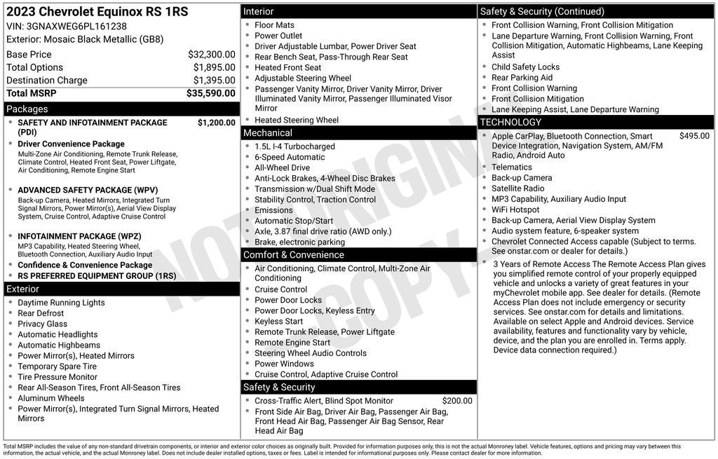 2023 Chevrolet Equinox RS