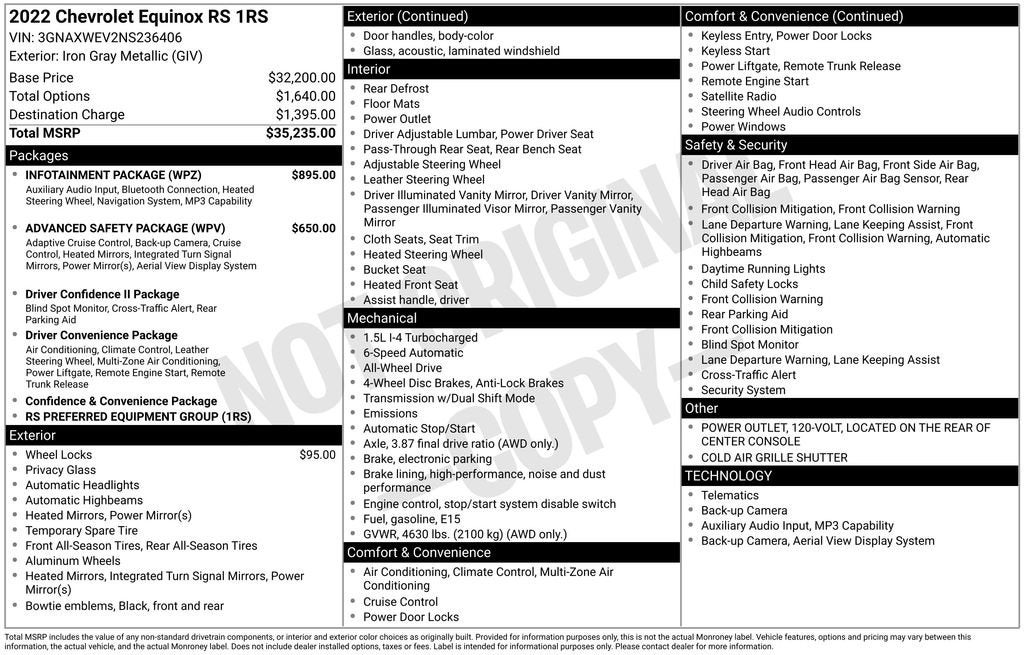 2022 Chevrolet Equinox RS