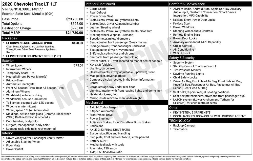 2020 Chevrolet Trax LT