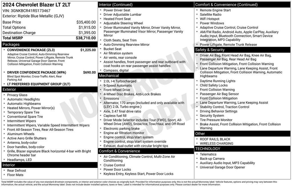 2024 Chevrolet Blazer 2LT