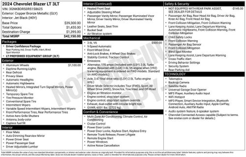 2024 Chevrolet Blazer 3LT
