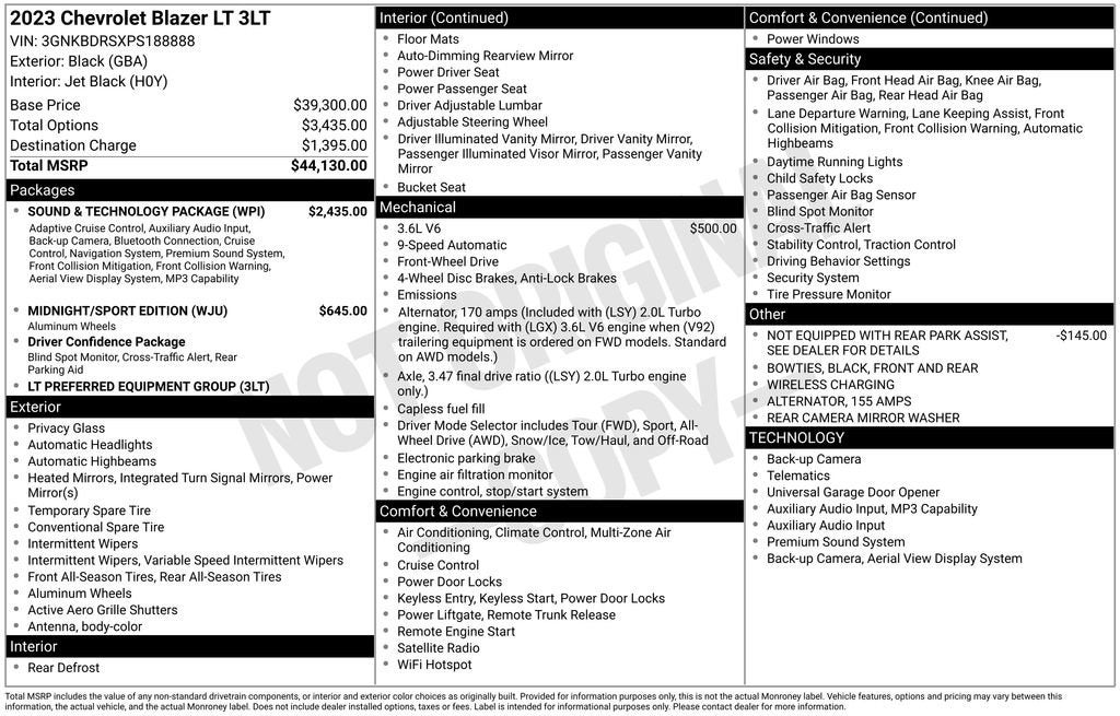 2023 Chevrolet Blazer 3LT
