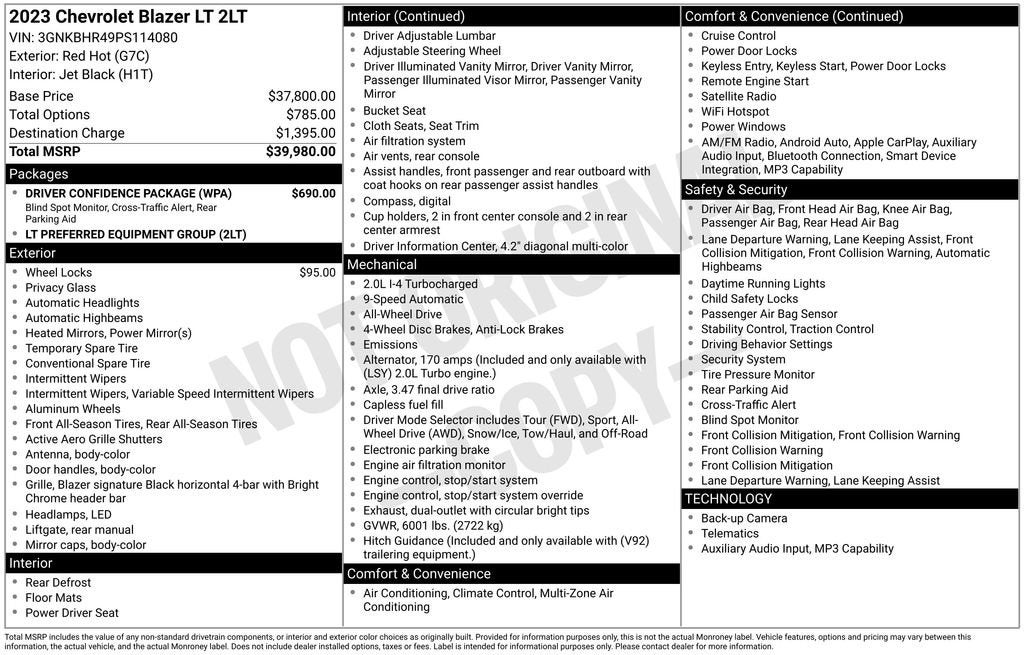 2023 Chevrolet Blazer 2LT