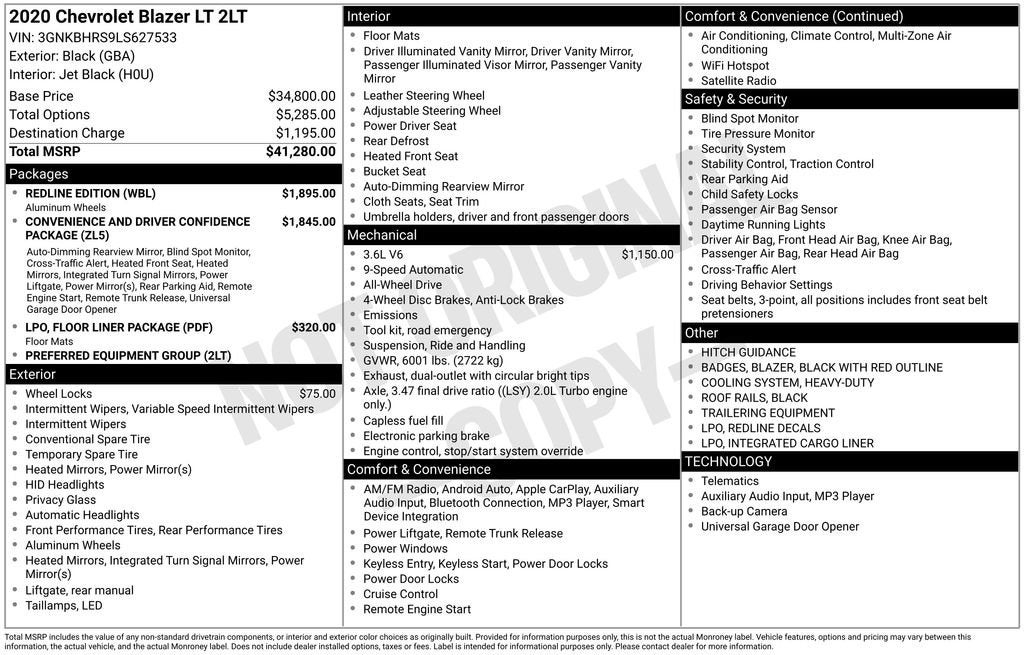 2020 Chevrolet Blazer 2LT