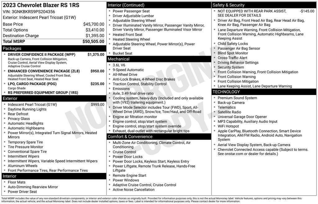 2023 Chevrolet Blazer RS